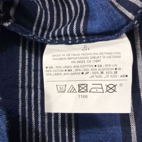 Old Navy Blue Striped Long Sleeve Top Small - Picture 6 of 7